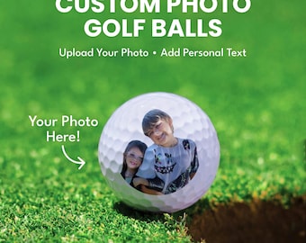 Custom Guest Gift for Golfers, Personalized Golf Balls, Retirement Gift for Men, Funny Printed Golf Balls, Unique Golf Present, Custom Text
