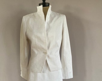 Vintage Caramelo cotton skirt and jacket suit size 44