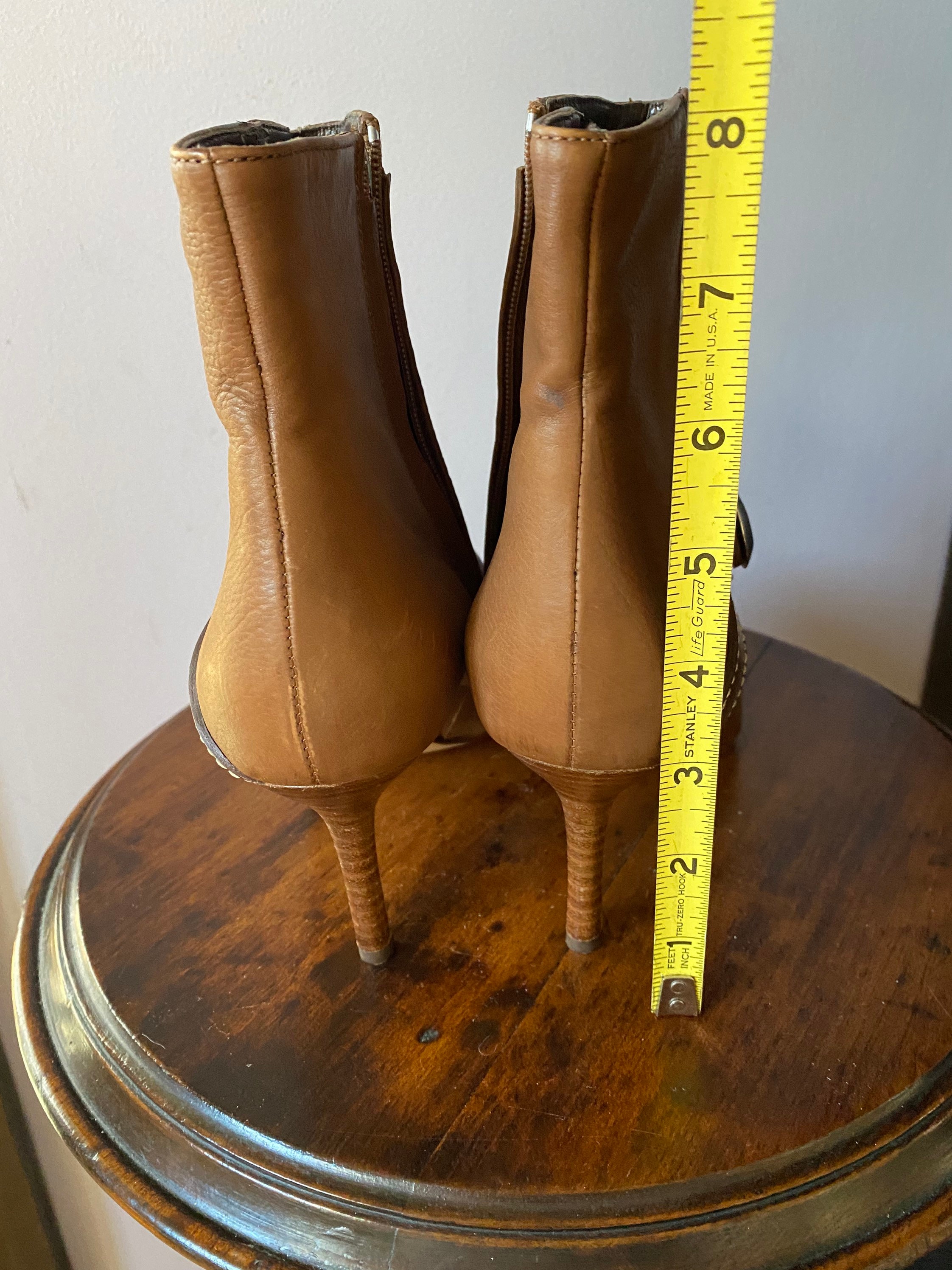 Sergio Rossi Leather Heeled Ankle Boots NWOT. - Etsy