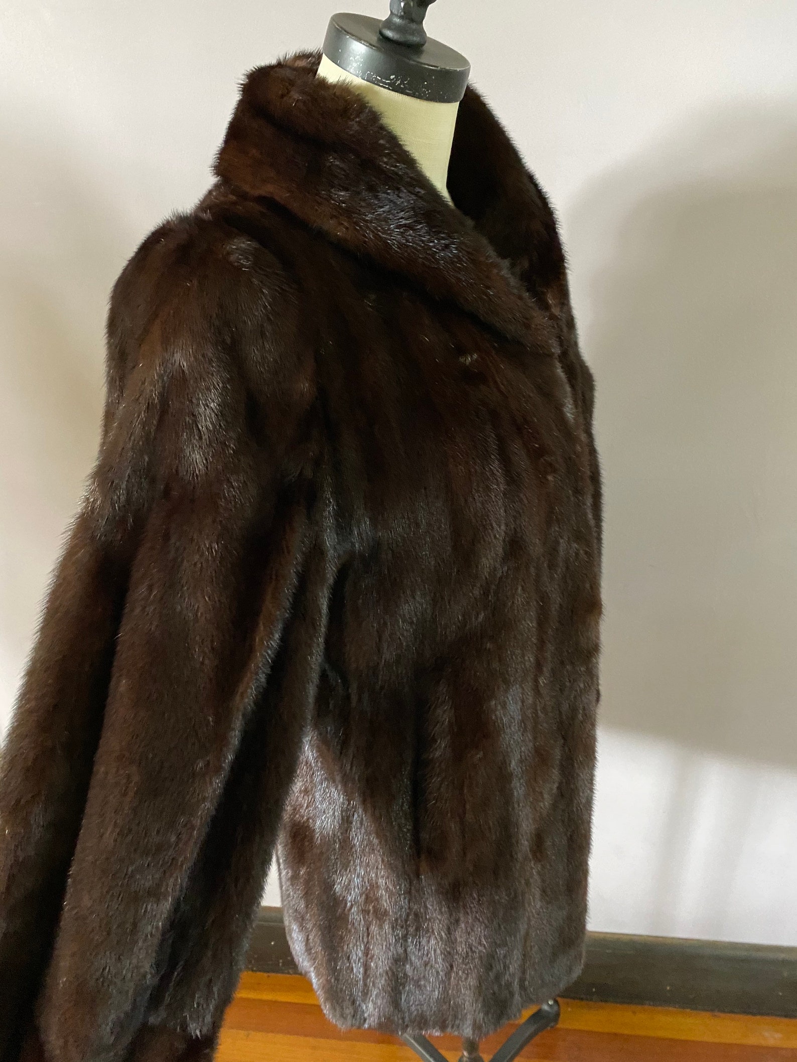 Custom Mink Coat in Perfect Condition. Size Small. - Etsy
