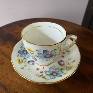Vintage Duchess fine bone China tea cup. Delicate demitasse cup made in England.