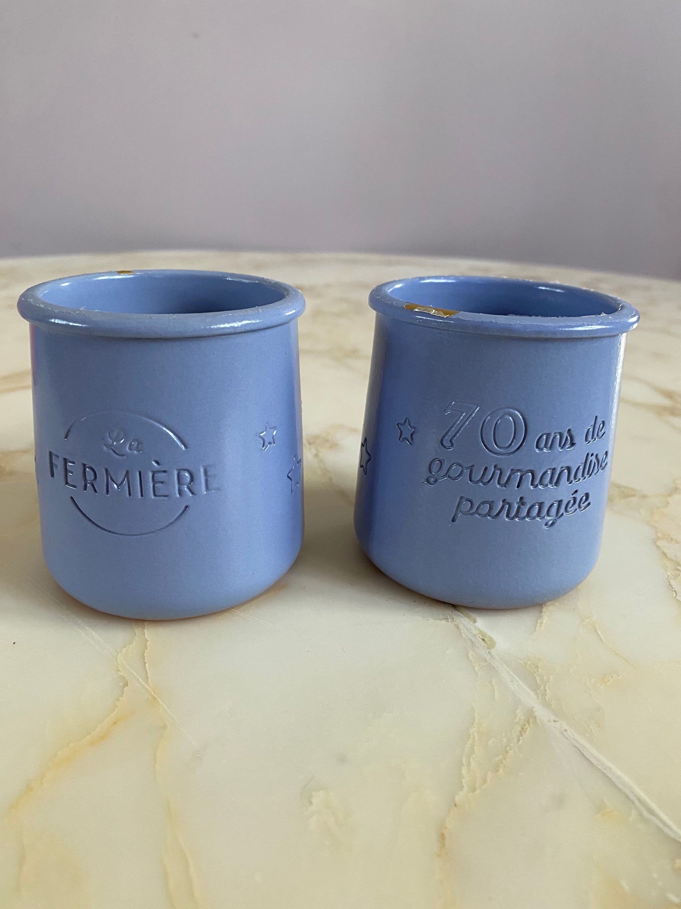 Los Angeles Mall Ten 10 La Fermiere Yogurt Pots Glossy Burnt Orange