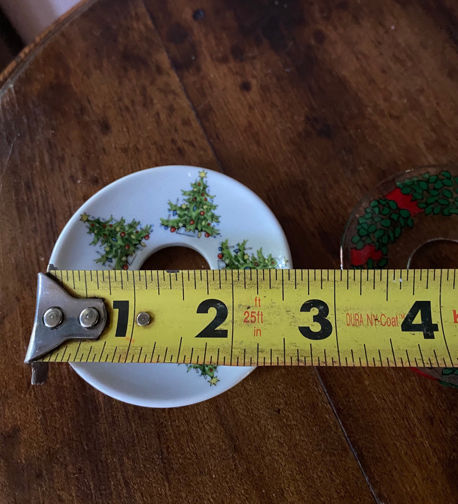 Vintage Candle Drip Catchers for Christmas. Two Porcelain and Etsy