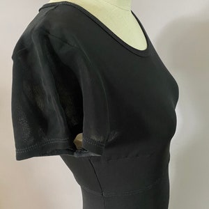 Vintage BCBG black maxi sheer dress.