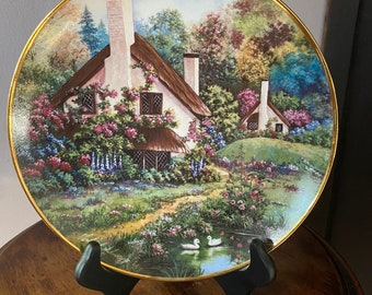 Franklin Mint Heirloom A Cozy Glen limited edition collectors plate