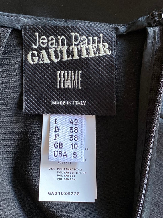 Vintage Jean Paul Gaultier Femme satin zipper pen… - image 6