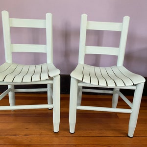 Vintage Children’s School Chairs hand Painted In Mint Green Chalk Paint