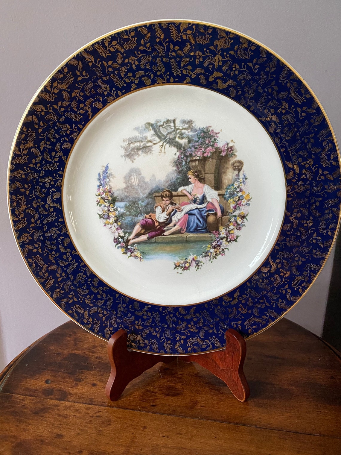 A Beautiful English Ironstone Plate by WOODS & SONS in the Etsy Hong Kong