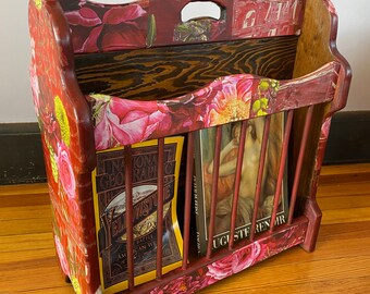 Antique Magazine Holder - Etsy