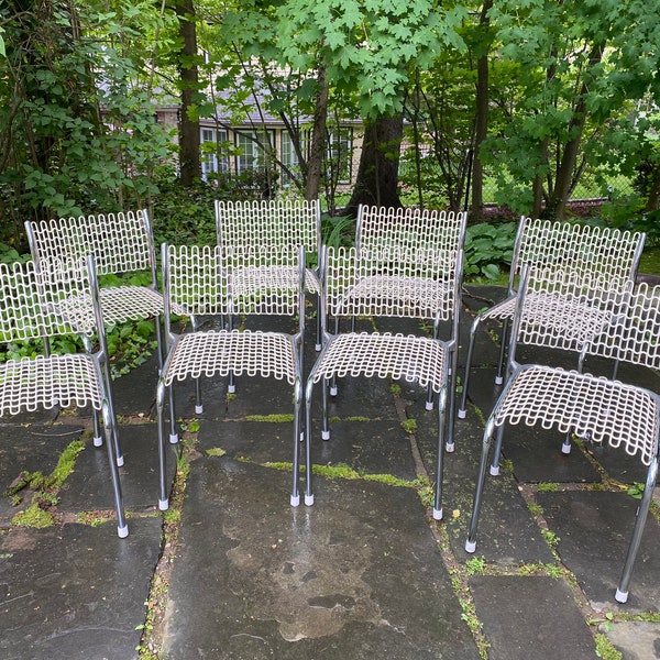 This is a set of 1979 Sof Tech Thonet side chairs by David Rowland.  Set of eight. Price is for each chair.