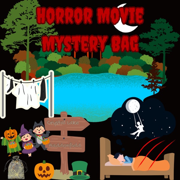 Horror Movie Mystery Bag Halloween Scary Spooky Goth Fashion Jewelry