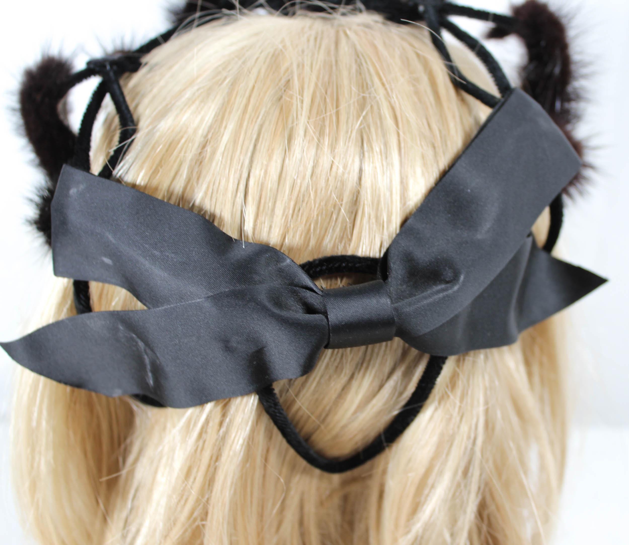 Vintage Avant Garde 1950s Wire & Fur Hat With Bow – Union  display picture 1