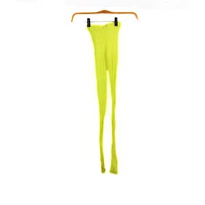 Vintage Y2K Neon Yellow Fishnet Tights | 2000s Cyberpunk Punk Rave Goth Aesthetic | One Size S/M