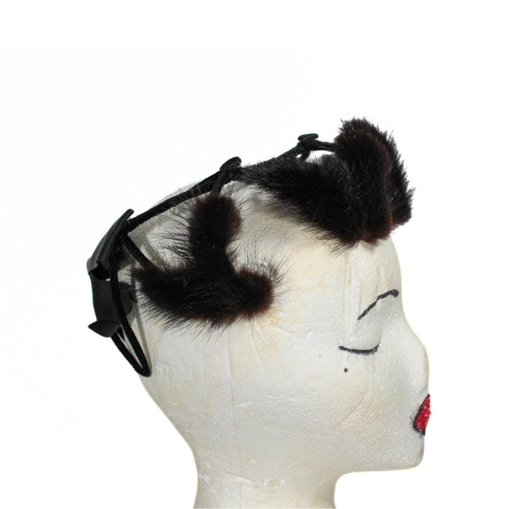 Vintage Avant Garde 1950s Wire & Fur Hat With Bow – Union  display picture 1