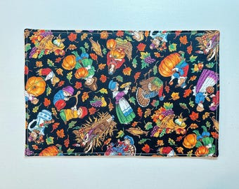 Handmade Thanksgiving Fall Casserole Hot Pad Trivet, 9x14" Placemat