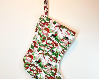Handmade Snowman Christmas Stocking
