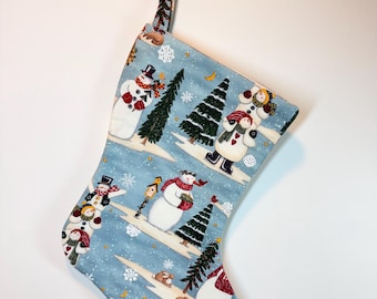 Handmade Snowman Christmas Stocking