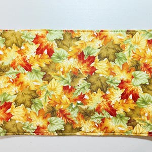 Fall Autumn Leaves Casserole Hot Pad Trivet, Mug Rug, Small 9&quot;x14&quot; Placemat
