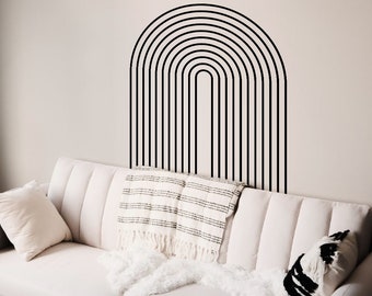 Arch Wall Decal - Abstract Wall Decor, Boho Interior Wall Art, Modern Farmhouse Decor, Removable Wall Stickers as2