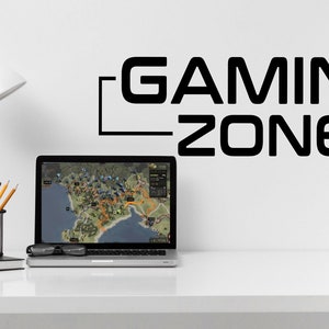 Gaming Zone, Gaming Decals, Gamer Wall Sticker, Gamer Wall Decal, Gamer