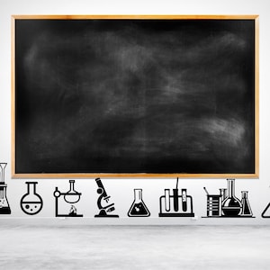 Chemistry Wall Decals/ Science Bedroom Decor/ Dorm Room Decor/ Science Wall Decal/ Science Decor/ Kids Room Decor/ Boys Room ar19