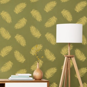 Palm Leaf Decals, Monstera Wall Decals, Tropical Leaf Decals, Palm Leafs Decals, Palm Leaf Stickers, Gift For Her, Wife Gift AD222