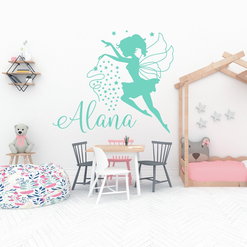 Fairy Wall Decal Little Princess Wall Sticker Custom Name - Etsy