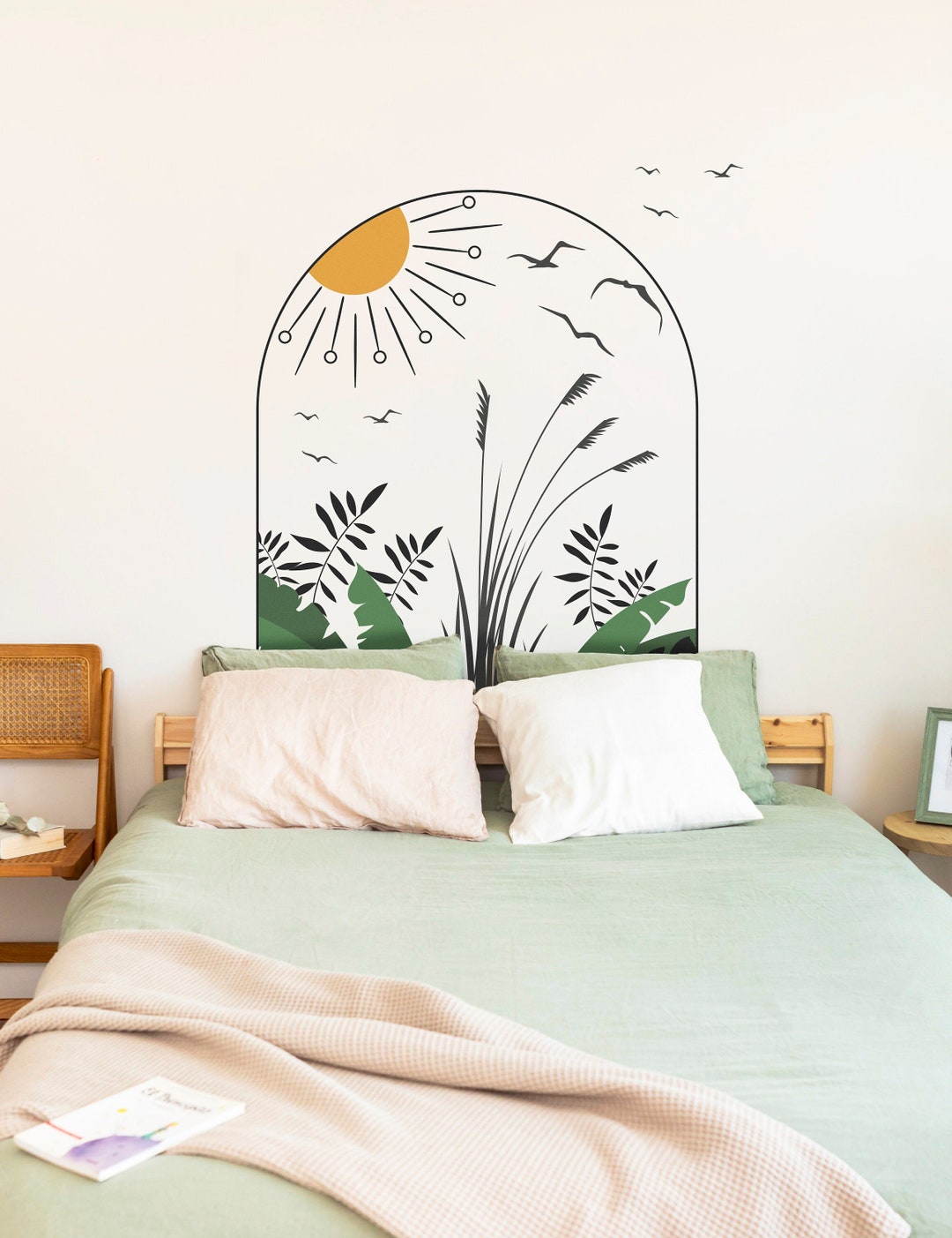 Arch Wall Decal - Abstract Wall Decor, Boho Interior Wall Art, Modern ...