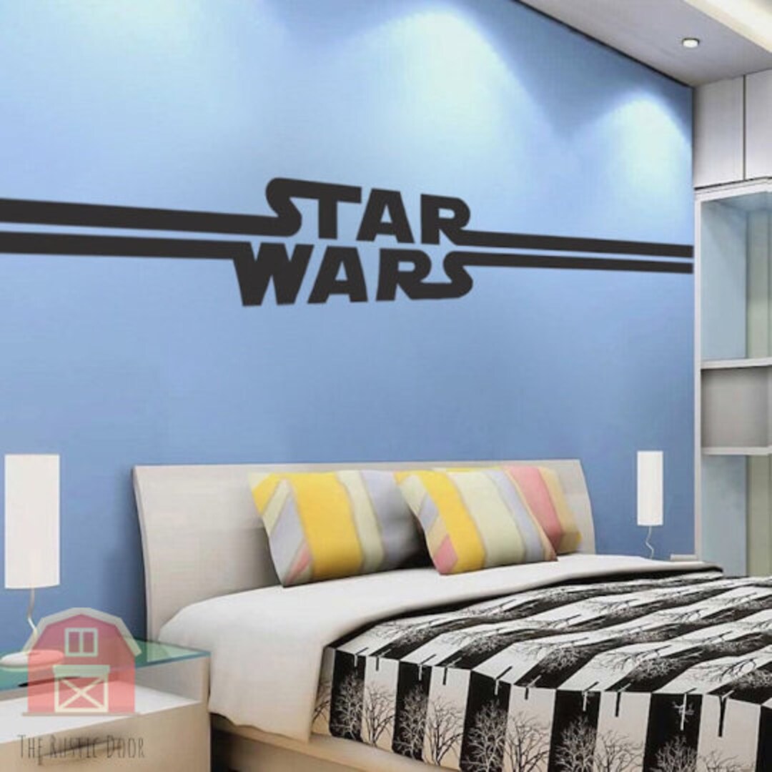 Star Wars Wall Decal Mural Stripe Kit Star Wall Kids Room Wall Stickers
