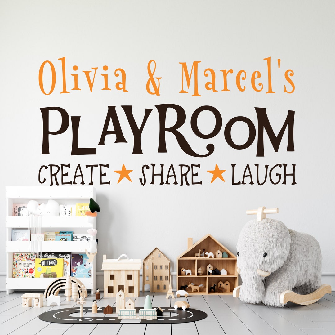 Personalized Playroom Share Imagine Laugh Wall Decal Children Wall