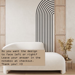 Half Arch Wall Decal - Abstract Wall Decor, Boho Interior Wall Art ...