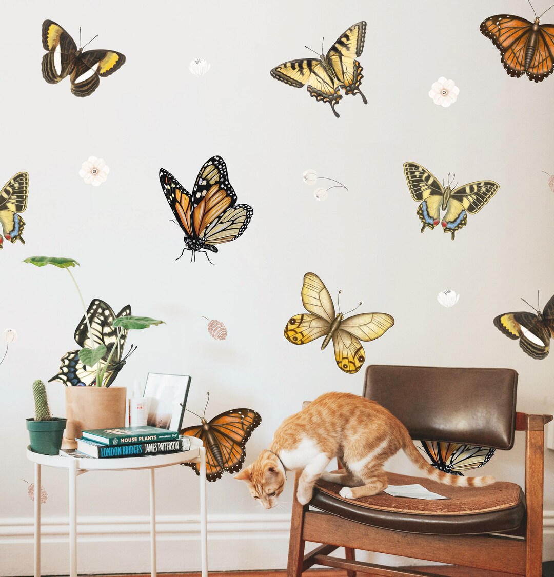 Butterfly Wall Decals - Nursery Wall Stickers, Kids Room Decor, Girls ...