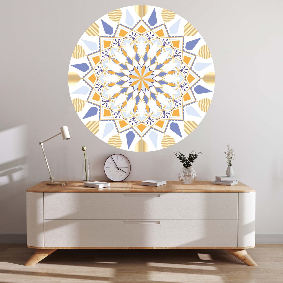 Mandala Wall Decal Headboard Master Bedroom Boho Bohemian Decor Vinyl ...