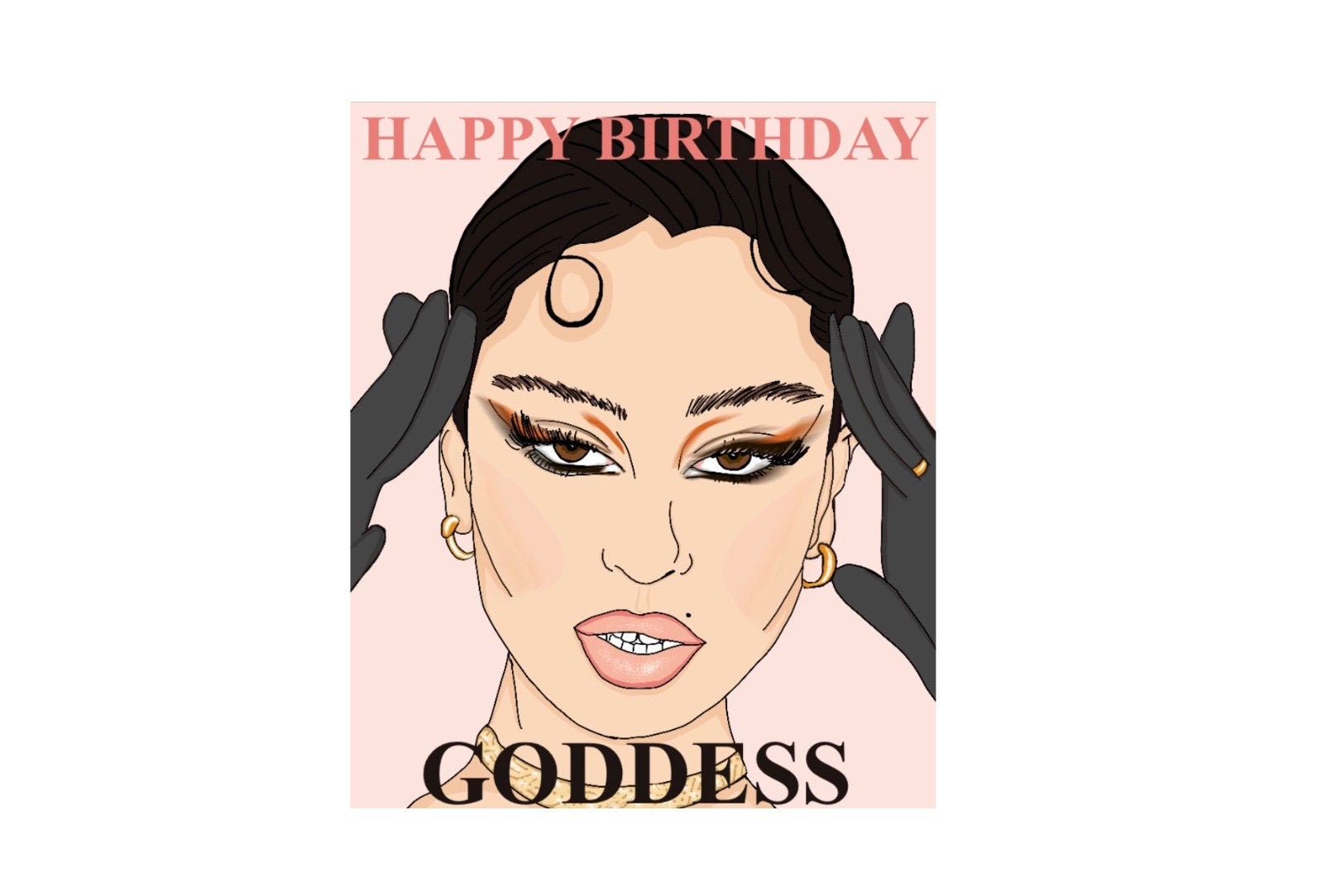 Alexa Demie happy Birthday Goddess Card - Etsy UK