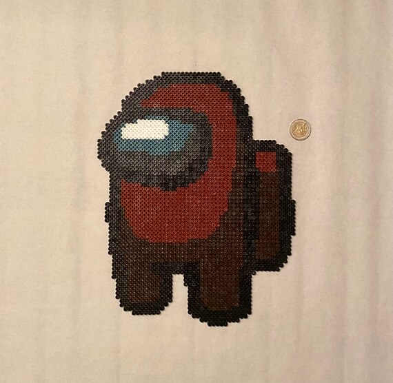 Pixel Art Among Us Brown Etsy
