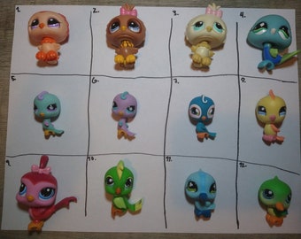 authentic lps littlest pet shop bird figures