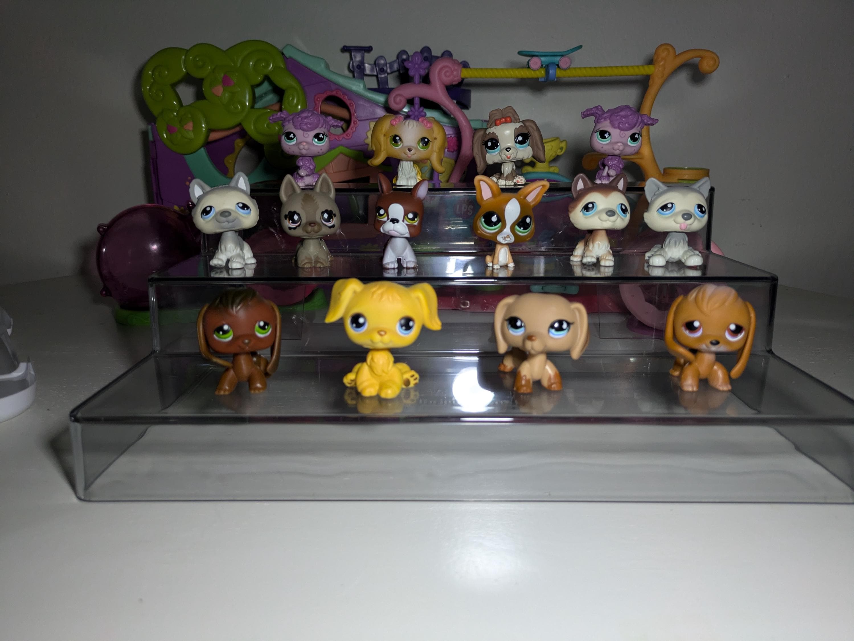 authentic lps littlest pet shop dog figures