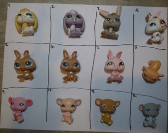 authentic lps littlest pet shop rodent figures