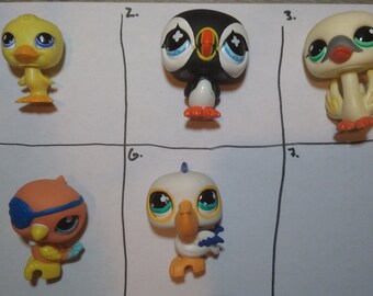 authentic lps littlest pet shop bird figures