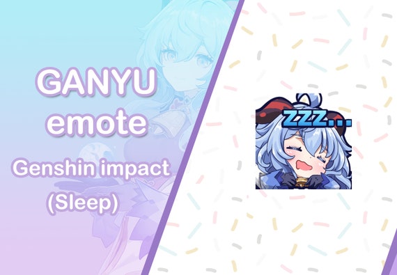 Ganyu Genshin Impact Emote, Twitch - Discord - Streamer