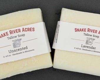 All Natural Sheep Tallow Soap Bars- 4 oz