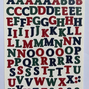 Creative Memories Mini ABC Sticker Sheet