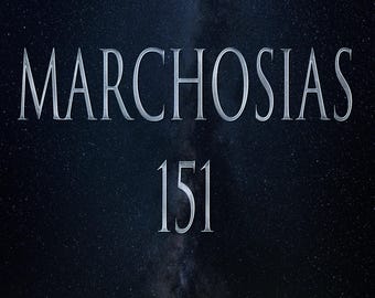 May include: A silver text graphic against a dark blue background with white stars. The text reads "MARCHOSIAS 151".
