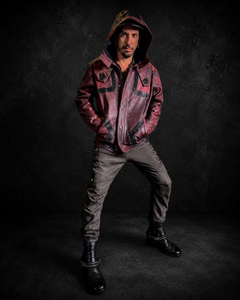 Sentinel Coat The Oxblood Sentinel Jacket — Men’s Hooded Leather Winter Coat, Custom ...