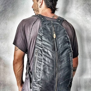 Canvas backpack, waxed canvas bag, vegan leather bag, custom backpack, eco friendly bag, canvas rucksack, canvas laptop bag, travel backpack