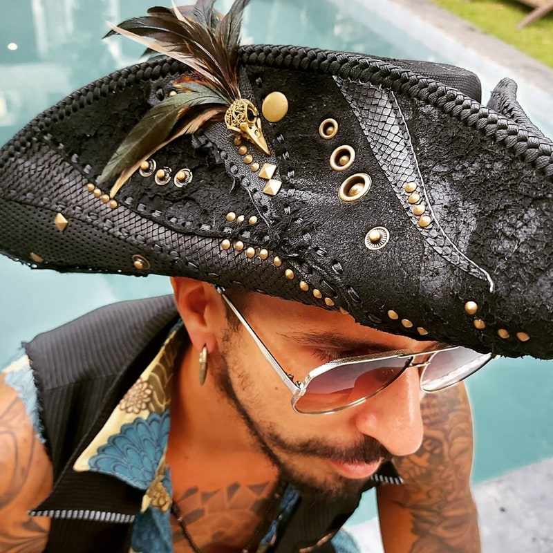 Steampunk Tricorn Hat Male main image 0