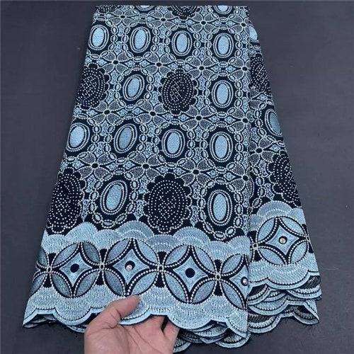 Latest 2022High Quality African Nigerian Tulle Lace Fabric Swiss shops Cotton Damask Guipure Formal Prom Party Gown Dress