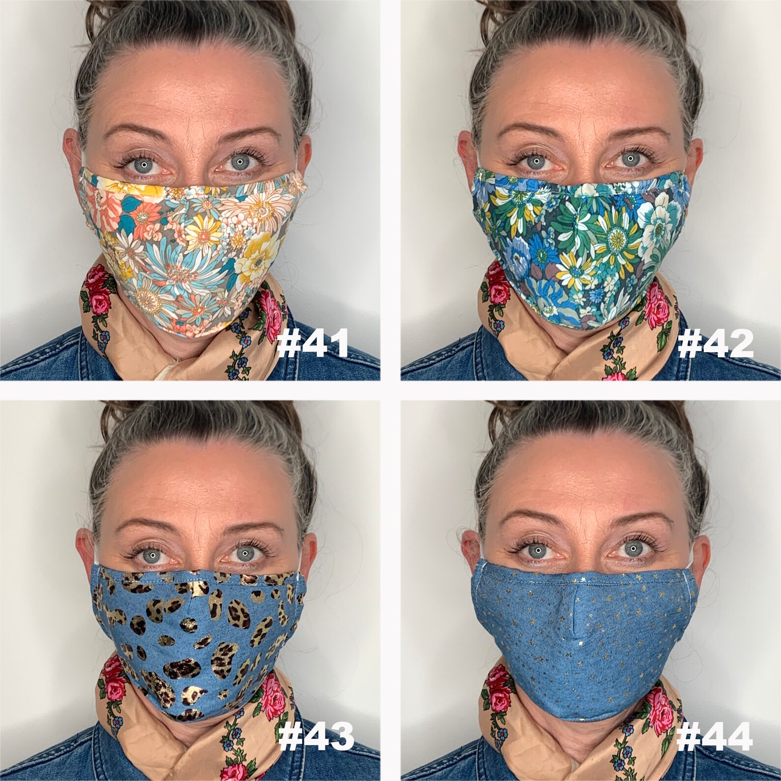 TRIPLE LAYER Face Mask Filtered Face Mask Cloth Fabric Face Etsy UK
