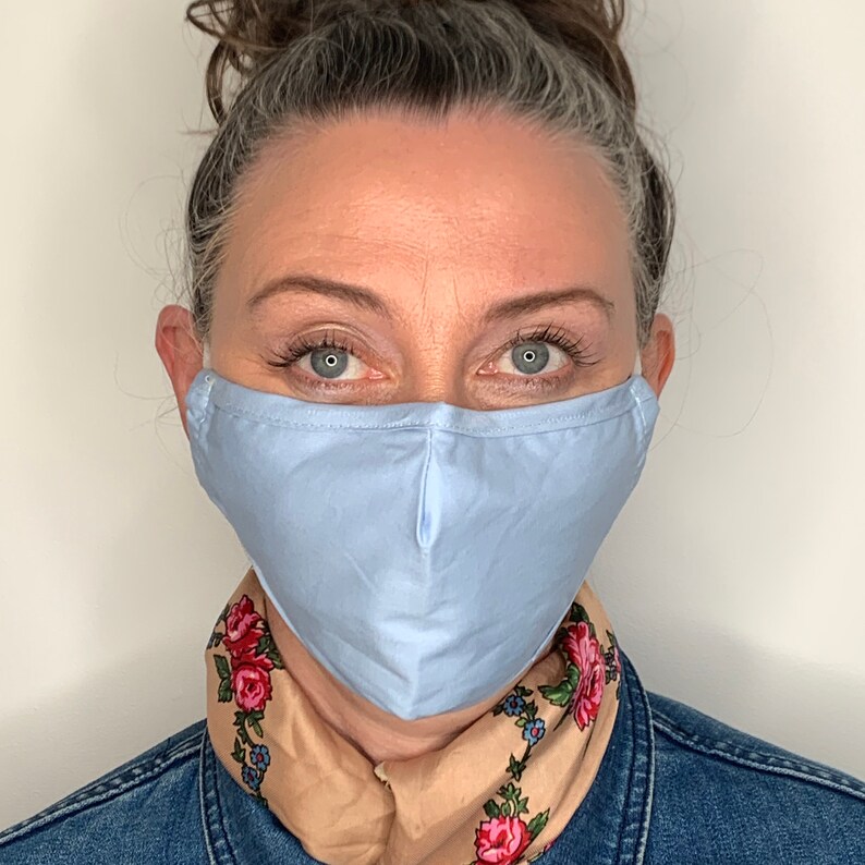 Face Mask With Filter Pocket Nose Wire Free UK Delivery Etsy UK