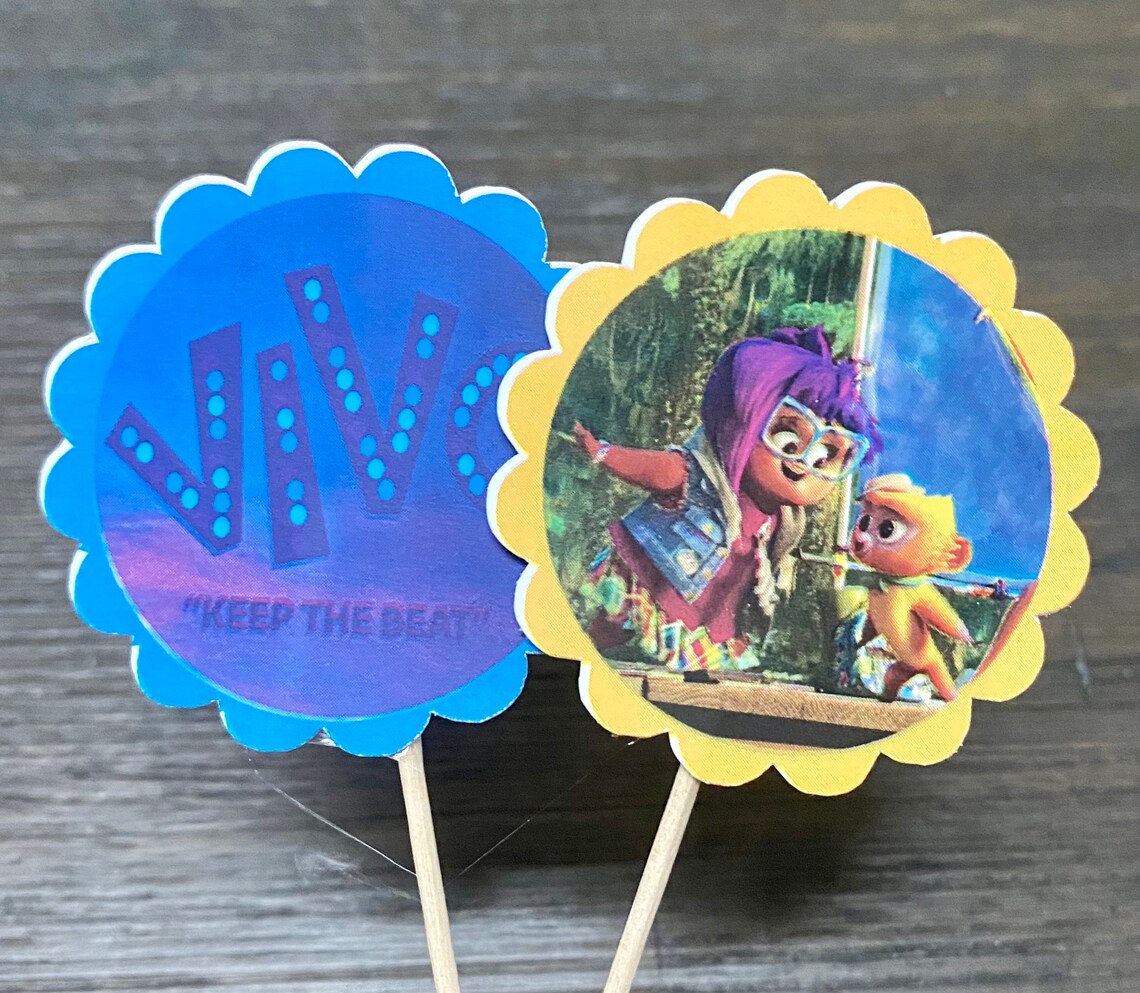 Customize Vivo Movie Cake Topper and Cupcake Topper Pack Boy - Etsy
